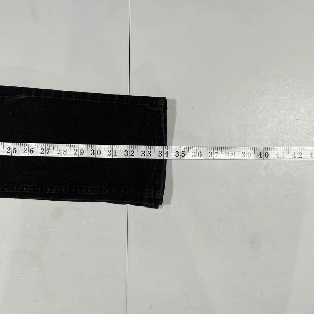 Levis 511 Slim Fit Black Denim Straight Jeans Adjustable Waist Boys Girls 12 Reg